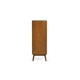 image 4 of Cherry Ash Wood Veneer Chest of Drawers - 5 Drawers