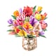 image 2 of Petals of Joy Tulip Basket 3D Pop Up Greeting Card