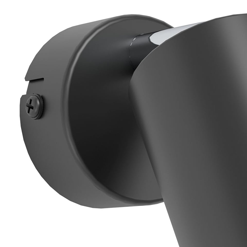 image 1 of EGLO Basic Reciso-E Black Steel Single Wall Spotlight