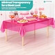 image 8 of Disposable Plastic Table Cover, Table Liner - 54" x 108"