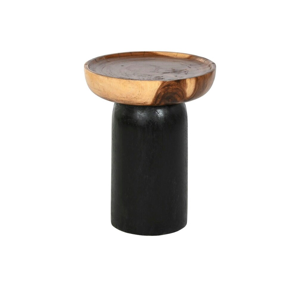 image 1 of Side table Home ESPRIT Black Natural 35 x 35 x 46 cm N/A