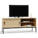 image 1 of Spinningfield Wood Effect Rattan TV Unit For TV's up to 55" Brown
