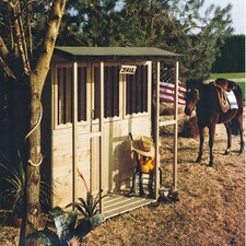Jailhouse/Stable Playhouse Kid's Wendy House Grey