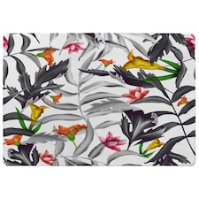 Monochrome Leaves Rug | Multi