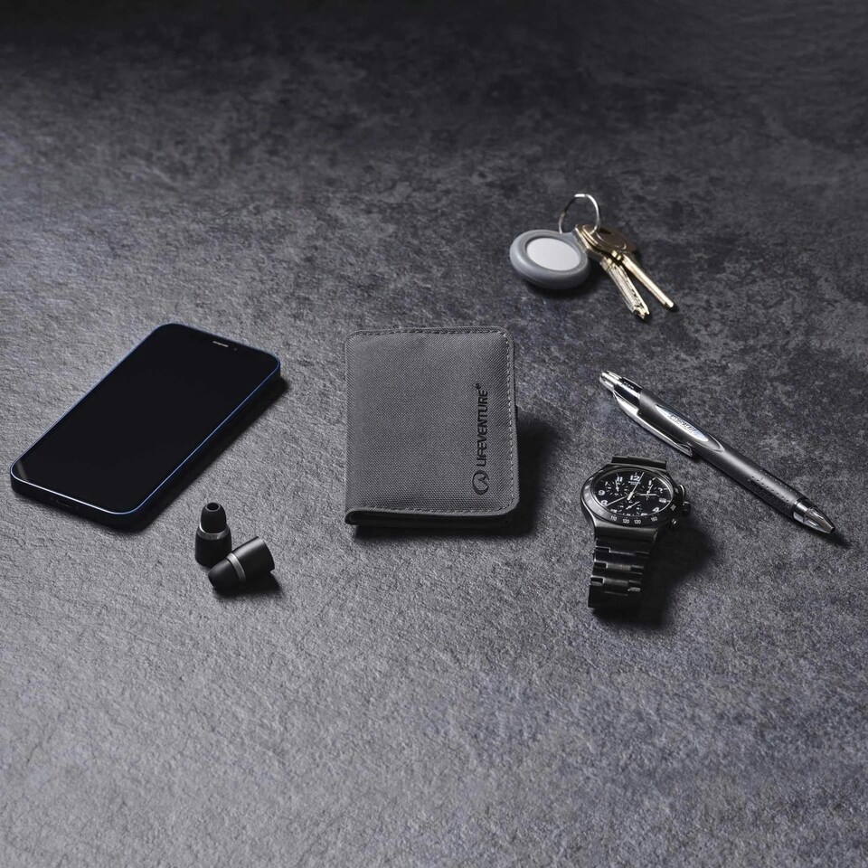 image 1 of Lifeventure RFiD Blocking Slim Card Wallet Holder Grey