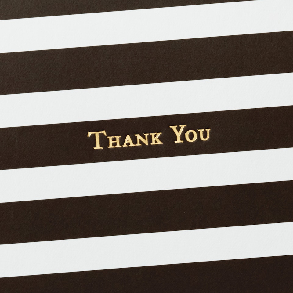 image 1 of Hallmark Pack Of 40 Thank You Cards - 1 Striped Design