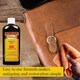 image 4 of Fiebing's Vintage Gel - Instant Antique Leather Finish Polish 8oz | Brown | Medium Brown