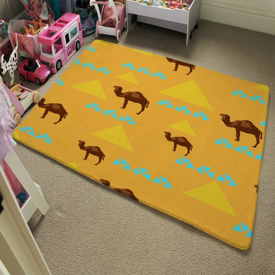 image 1 of Camels (Rug) Orange | Medium: 80x150cm