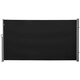 image 1 of Outsunny Retractable Sun Side Awning Screen Fence Patio Garden Wall Balcony Screening Panel Outdoor Blind Privacy Divider (3x1.8M, Black) | Black