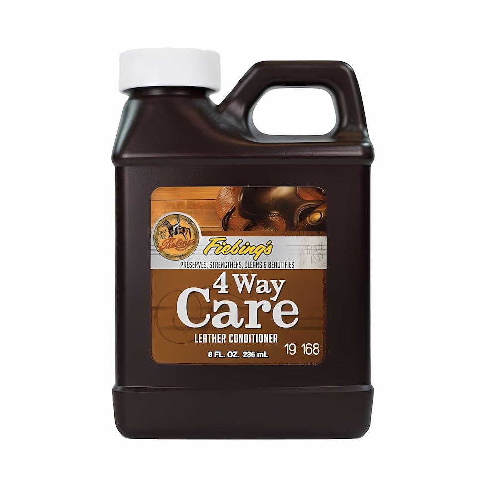 image 1 of Fiebing's 4 Way Care Leather Conditioner - Clean & Waterproof 8oz | Clear
