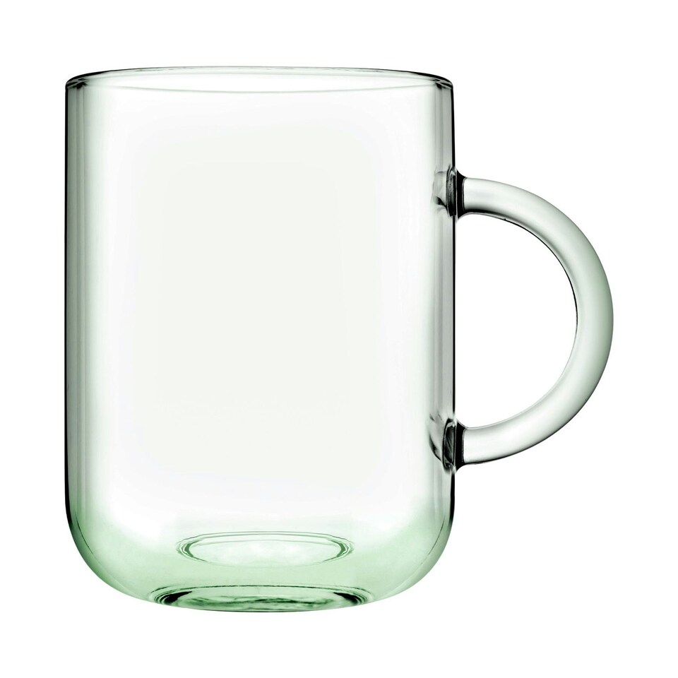 image 1 of Pasabahce Aware Iconic Recycled Glass Mugs - 330ml - Green - Pack of 8