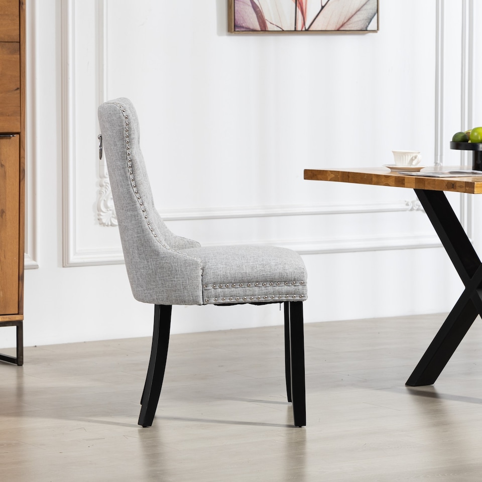image 1 of Rivara Fabric Dining Chairs - Set of 2