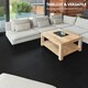 image 5 of NOVECRAFTO Vinyl Floor Tile – Self Adhesive 12x12 in – Black Checkerboard – Peel & Stick for Kitchen, Bathroom & Living Room – Waterproof & Easy DIY Black | 3.72 sqm