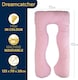 image 3 of Dreamcatcher U-Shaped Pregnancy Pillow Maternity Nursing Support Cushion Pink | Pink | Pink | One Size | 1