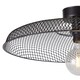 image 3 of Set of 2 Cassidy - Large Black Mesh Ceiling Flush Lights | Black | 2