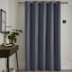 image 3 of Fusion Strata Eyelet Single Panel Door Curtain Navy