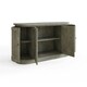 image 6 of Bowood 4 Door Large Sideboard Solid Reclaimed Limewashed Pine Green