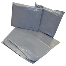 500 x 6x9 (152x228mm) Strong Grey Polythene Postage Courier Mailing Bags Grey | One Size