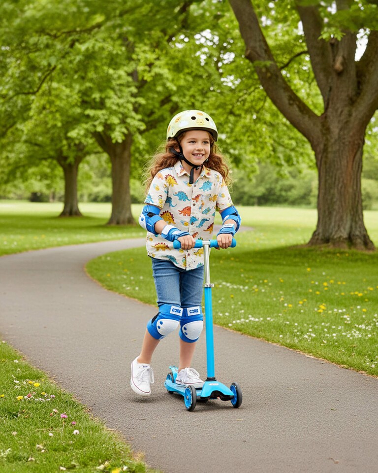 image 1 of CORE Kids Junior Triple Pad Set (Knee/Elbow/Wrist) + Carry Bag