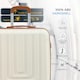 image 4 of Flight Knight Premium Hard Shell Lightweight Cabin Suitcase - 8 Spinner Wheels - Built-in TSA Lock & USB Port - easyJet Large Cabin Approved - 56x45x25cm Cream | Cream | Cabin Bag