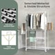 image 7 of COSTWAY H-shaped Clothes Drying Rack Hanging Dryer Stand