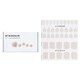 image 1 of Nail Sticker (pink) - # Fiesta Shampagne Pedi - 36pcs Pink