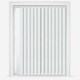 image 1 of 240cm White Dimout Vertical Blind 89mm Slats 140cm Drop White | White