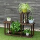 image 4 of COSTWAY Solid Wood Plant Stand Multi Layer Plant Pot Holder Brown