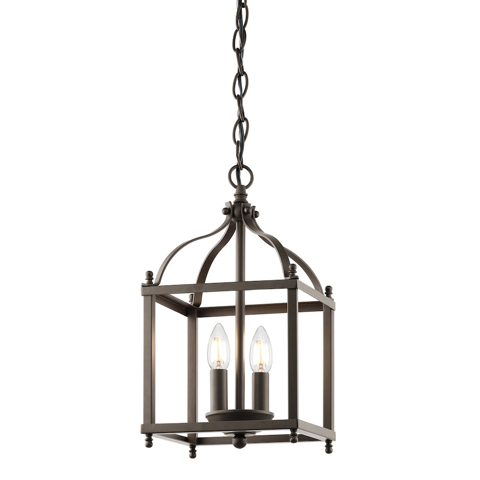 Larkin 2 Light  Small Ceiling Pendant Olde Bronze, E14