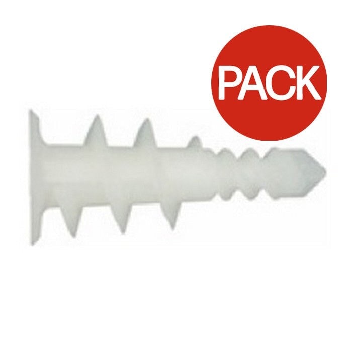 Rawlplug Plasterboard Fixing (Pack of 12) - White - One Size