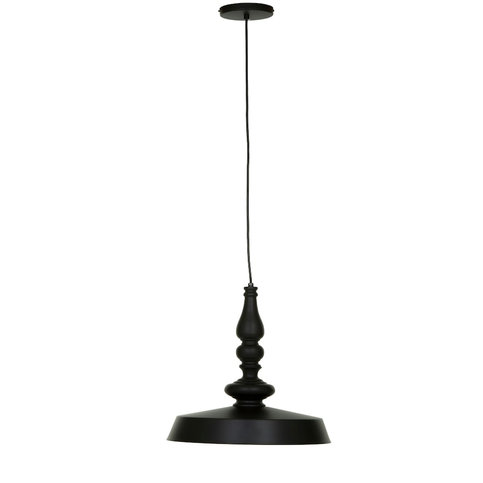 image 1 of Interiors by Premier Lenno Small Leni Black And Gold Pendant Light