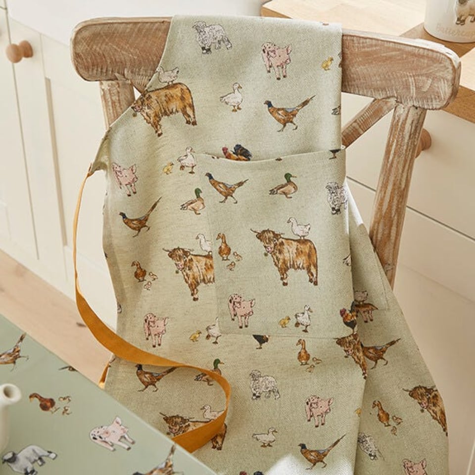 image 1 of Cooksmart Buttercup Farm Organic Cotton Apron