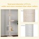 image 8 of PawHut Floor to Ceiling Cat Tree 5-Tier Climbing Tower Scratching Post Beige