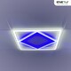 image 1 of Double Square borderline Panel Light, 595x595, 40W 4000 lm, White (6000K) light in outside and blue light in inside