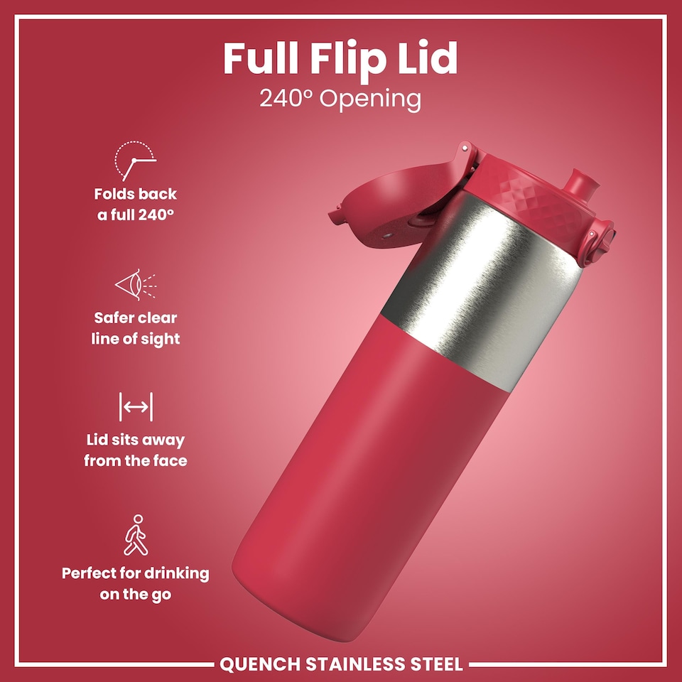 image 1 of Leak Proof 1 Litre Water Bottle, Stainless Steel, 1200ml (40oz)