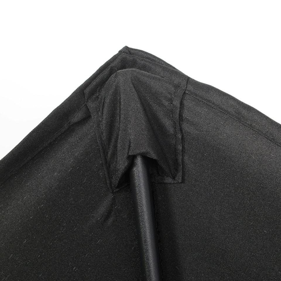 image 1 of Outsunny 2m Parasol Patio Umbrella, Outdoor Sun Shade with 6 Ribs Black