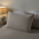 image 1 of OHS 100% Brushed Cotton Soft Cosy Fleece 2 Pack Pillowcases Brown | Natural