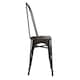 image 4 of Fusion Dining Chair in Metal in Black, 2 pieces