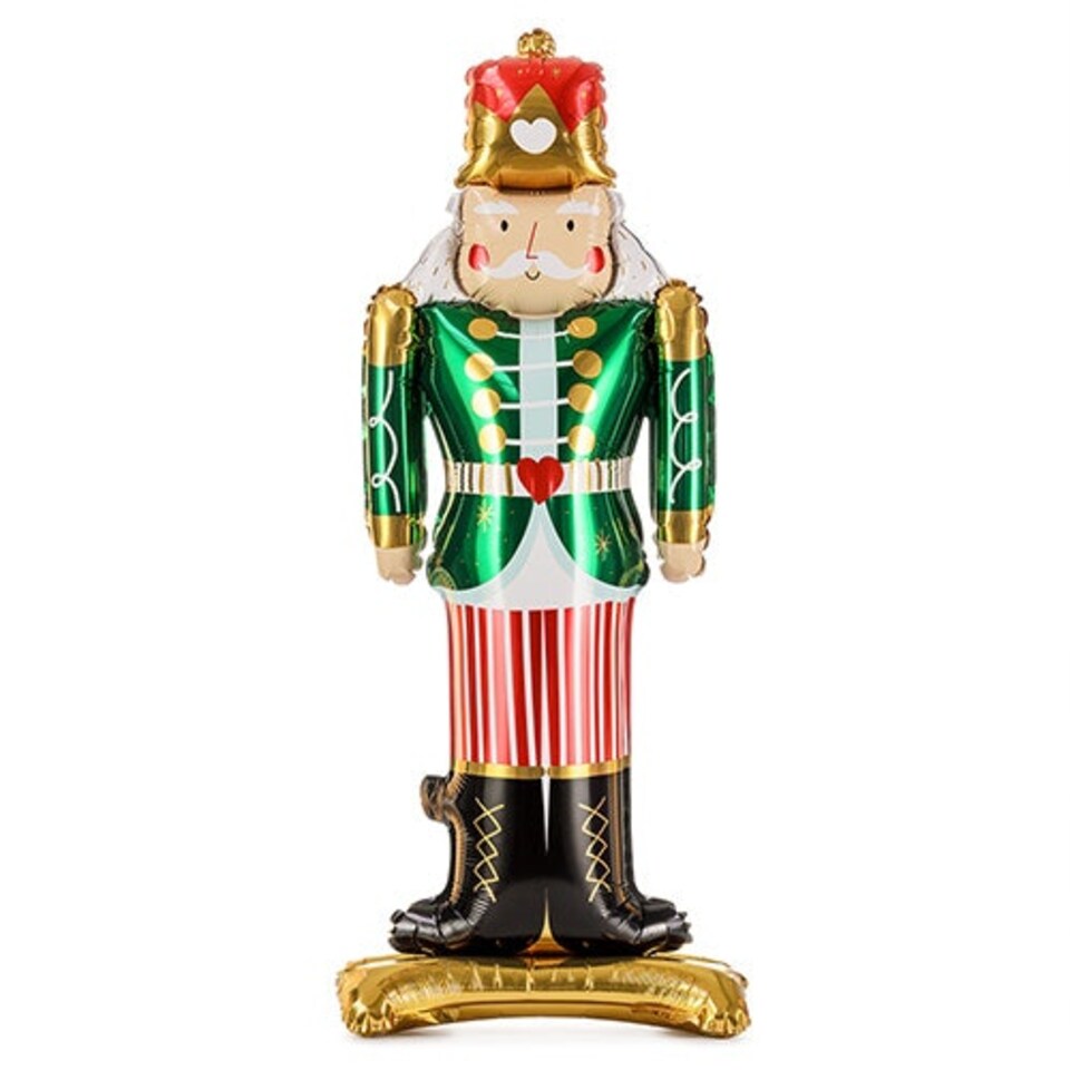 image 1 of Nutcracker Christmas Standing Giant Air Fill Foil Balloon 85cm / 34 in