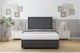 image 1 of Sloomy Lancaster Graphite Dumfries Divan Bed With Mattress 2 Drawers Footend With 54" Floor Standing Headboard & 12" Matching Footboard 4'6 Double | Grey | Graphite | Double | 1