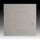 image 2 of Pack of 10 Christening Bow Luxury Card Invitations with Envelopes - White & Silver