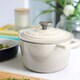 image 5 of Argon Tableware 2.8L Round Cast Iron Casserole Dish with Self-Basting Lid - 2.95QT Dutch Oven Roasting Dish Pot | Grey | Pebble Gloss | 2