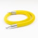 image 6 of 2 Silver Finish Black Stanchion Poles with 1 Yellow Gold Velvet Rope