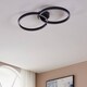 image 2 of EGLO Amandolo Black LED Aluminium & Steel Ceiling Light
