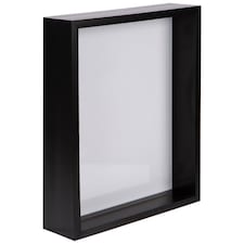 Nicola Spring 8 x 10" Deep Photo Frame - Black - 3D Deep Box Picture Frame Portrait Display Case (27.5 x 22.5cm)