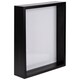 image 1 of Nicola Spring 8 x 10" Deep Photo Frame - Black - 3D Deep Box Picture Frame Portrait Display Case (27.5 x 22.5cm)