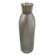 image 3 of 50cm Smoke Grey Diamond Tall Glass Vase | Grey | 50