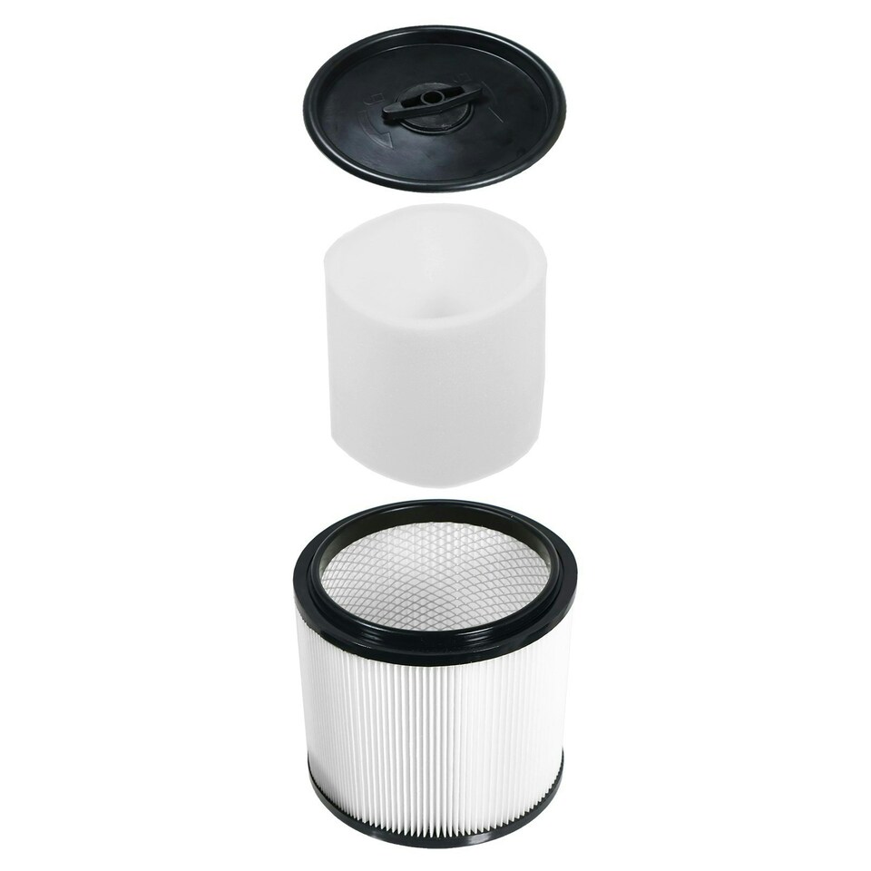 image 1 of SPARES2GO Wet & Dry Cartridge Filter + Foam Sleeve compatible with Guild 8815785 GWD30 8642240 GWD30P 16L 30L Vacuum Cleaner