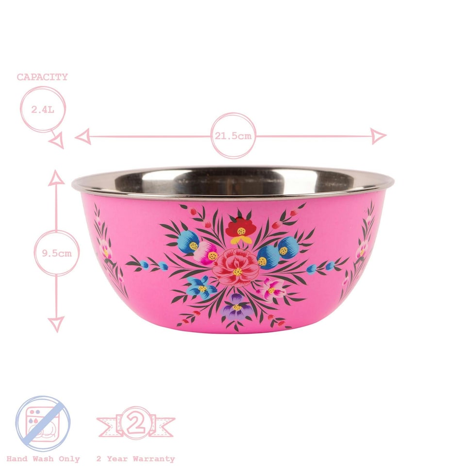 image 1 of BillyCan 3pc Picnic Bowl Set - Raspberry Pansy
