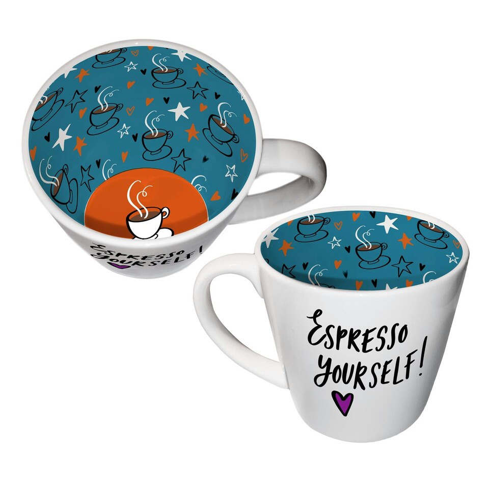 Two Up Two Down Ceramic Drinks Mug Espresso Yourself 250ml N/A